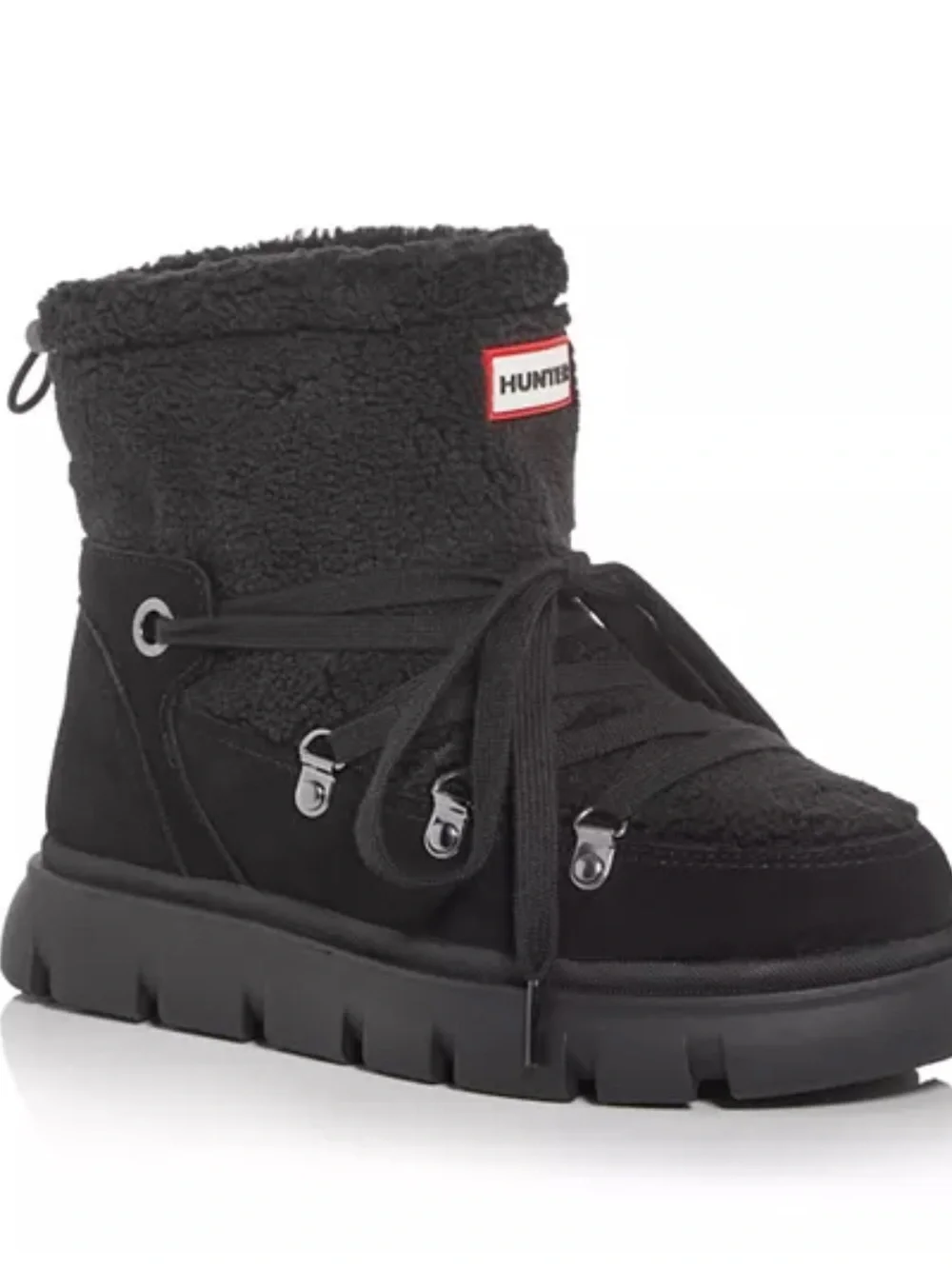 Hunter Moriah Faux Fur Waterproof Booties Size 7